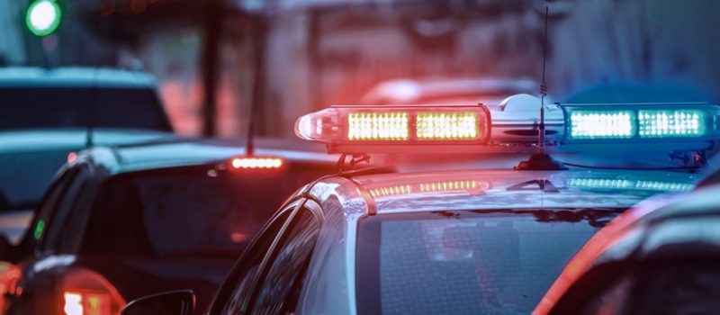 Police patrol car